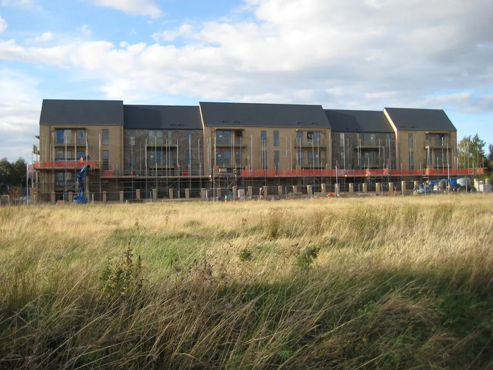 New housing in Hampton Hargate, Peterborough