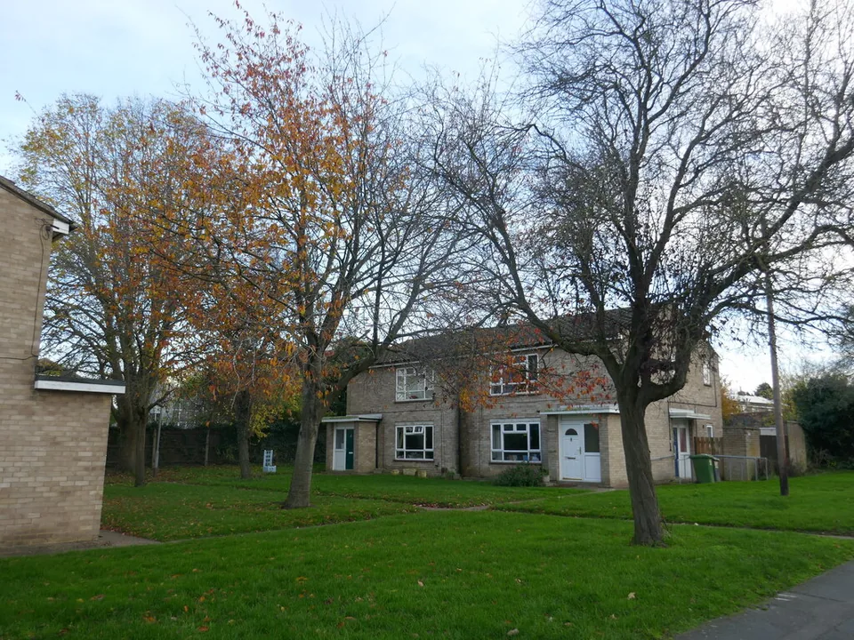 Housing on a residential street in Woodston, Peterborough